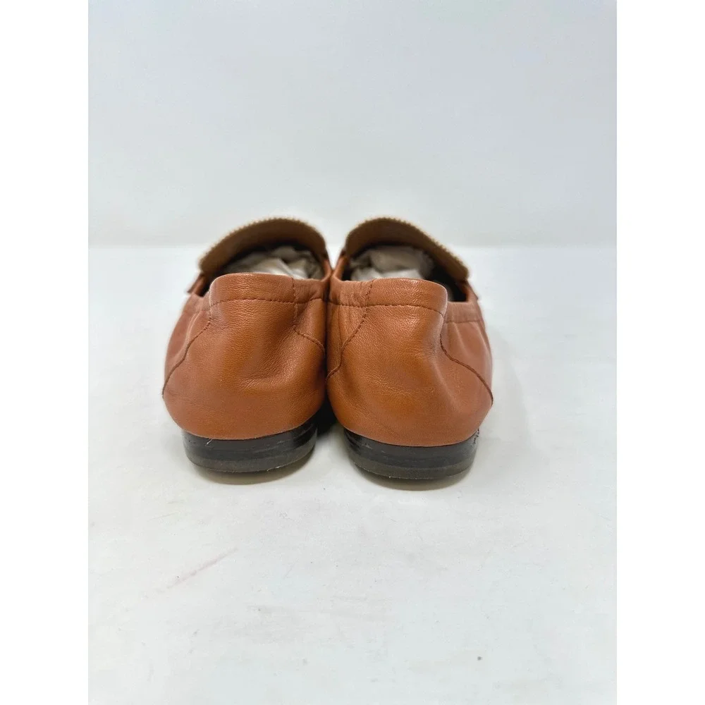 Tory Burch Ballet Loafer Brown Leather 7 - Picture 7 of 8